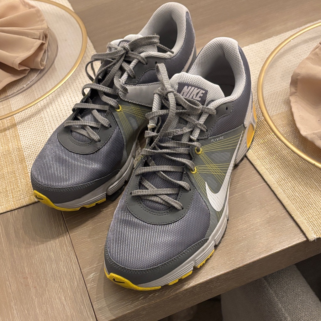 Nike Air Max Men's Athletic Shoes In Gray And Yellow 11